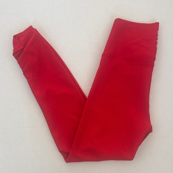 Vibrant Red Women's high waisted Leggings